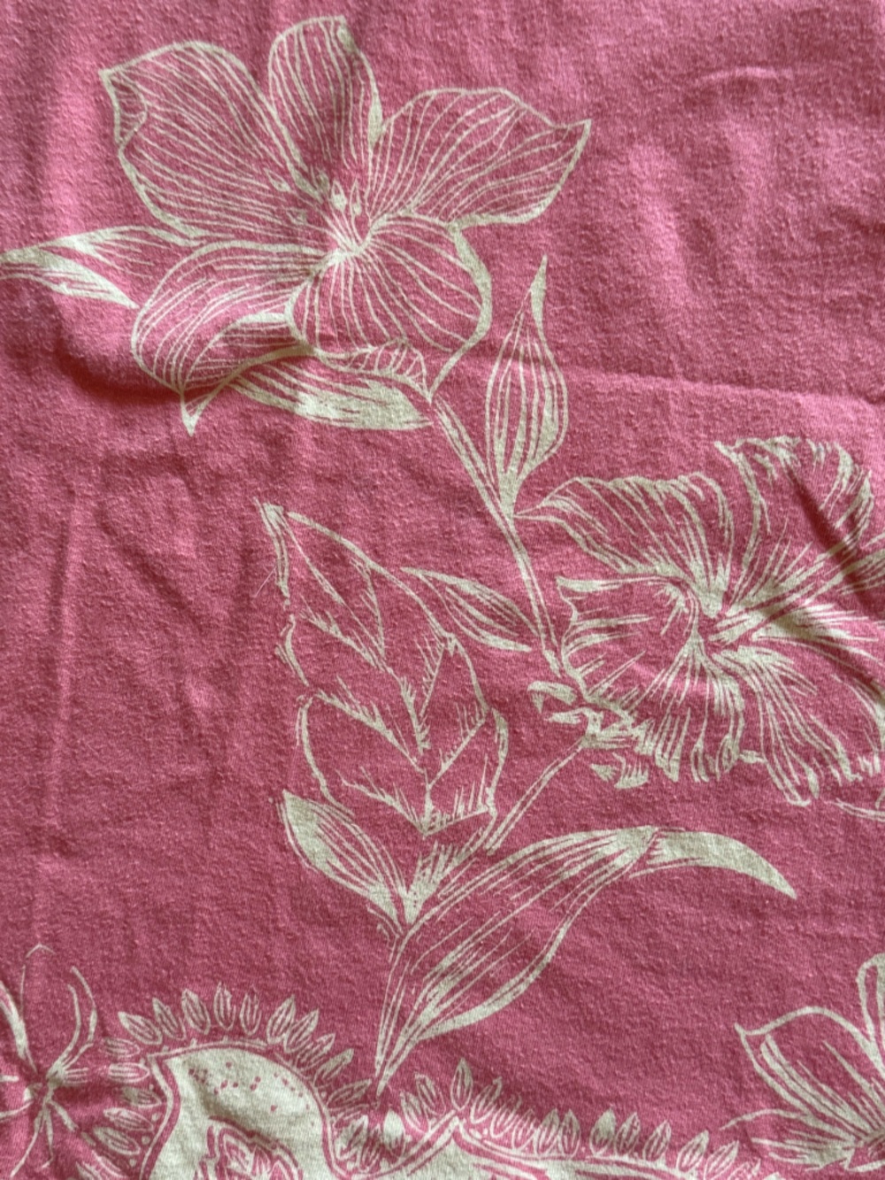 Roxy 100% Cotton Pink Floral Patterned Dress. - Picture 4 of 6